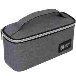 KikkaBoo Termo izolovana torba za hranu Foody dark grey