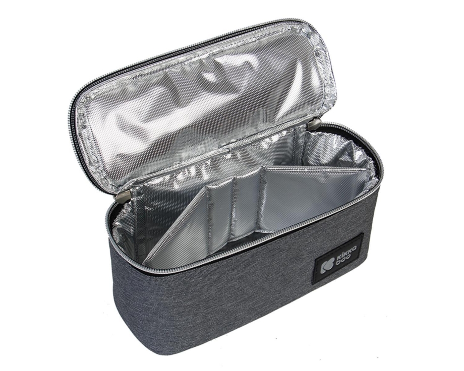 KikkaBoo Termo izolovana torba za hranu Foody dark grey KikkaBoo Termo izolovana torba za hranu Foody dark grey