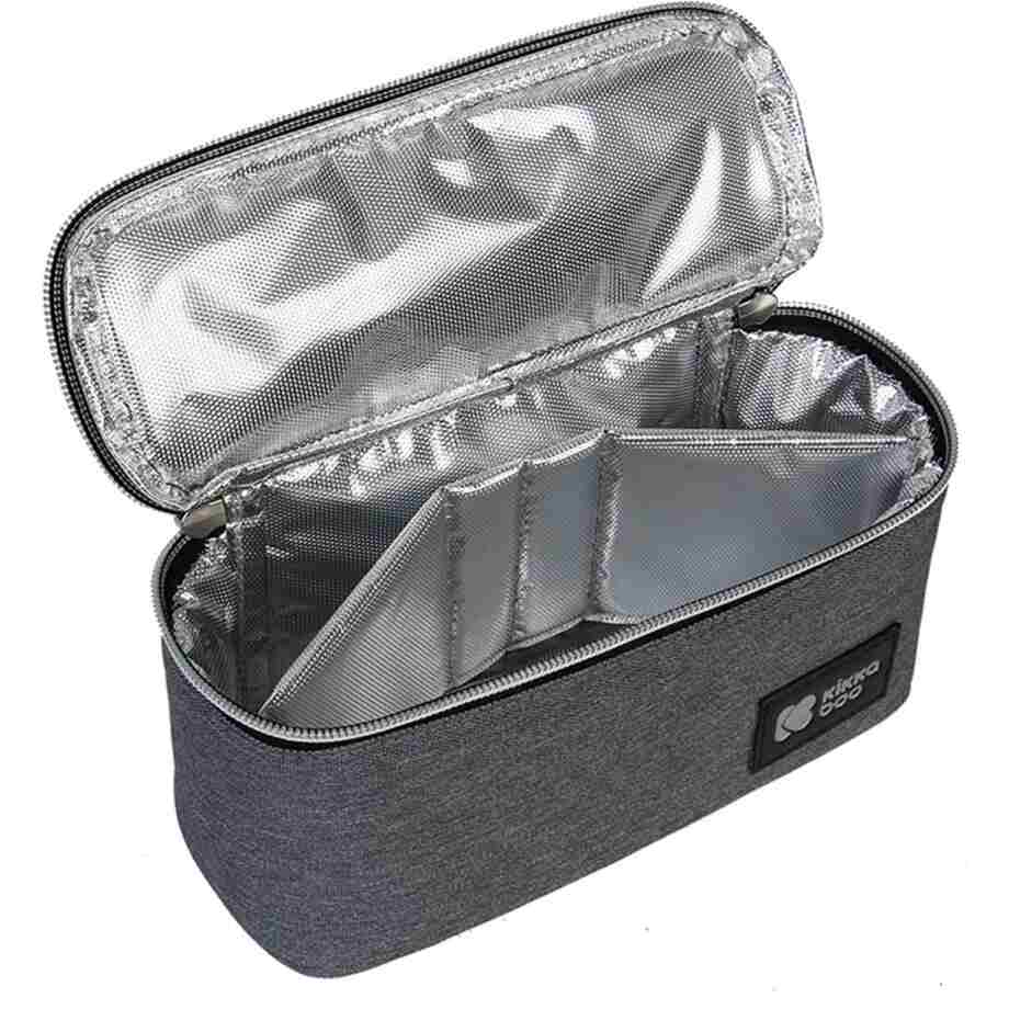 KikkaBoo Termo izolovana torba za hranu Foody dark grey IMG 2889