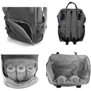KikkaBoo Torba za mame Siena dark grey - Slika 3