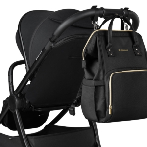 KikkaBoo Torba za mame Siena premium black/gold - Slika 11