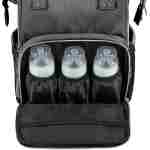 KikkaBoo Torba za mame Siena premium dark grey - Slika 10