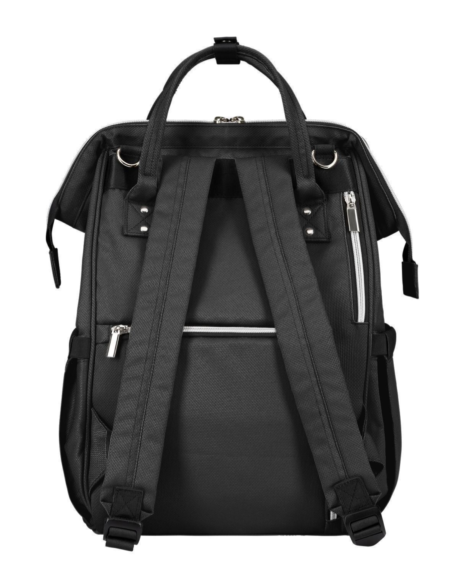 KikkaBoo Torba za mame Siena premium black/silver
