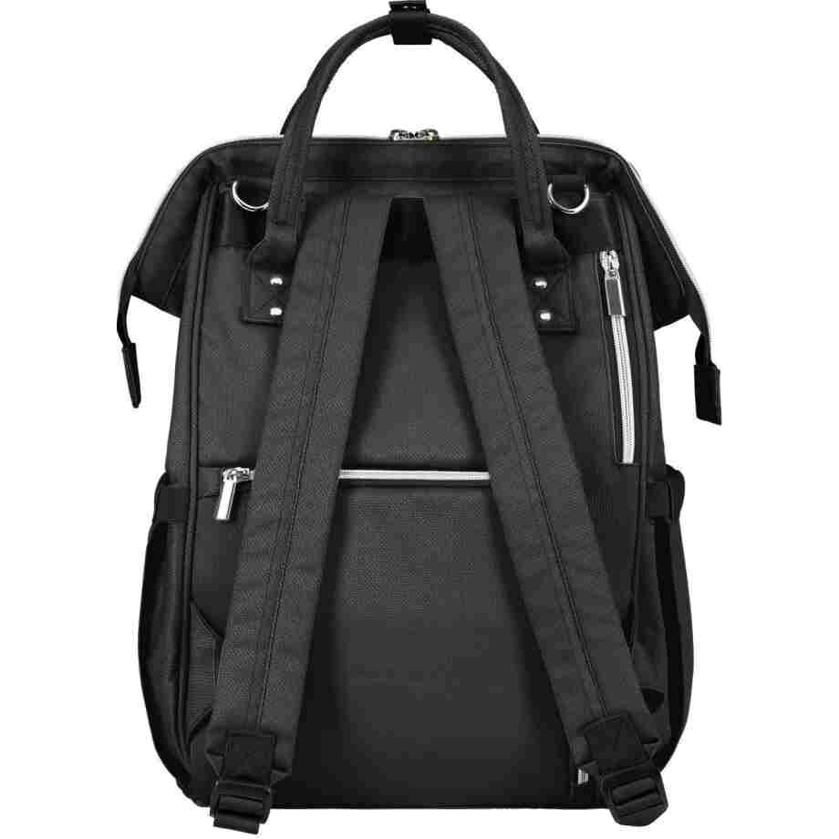 KikkaBoo Torba za mame Siena premium black/silver IMG 2955