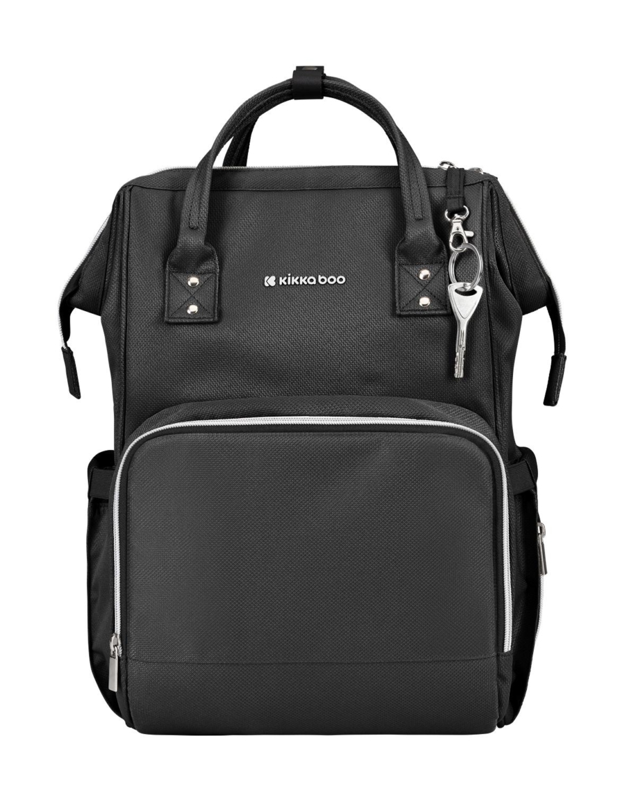 KikkaBoo Torba za mame Siena premium black/silver