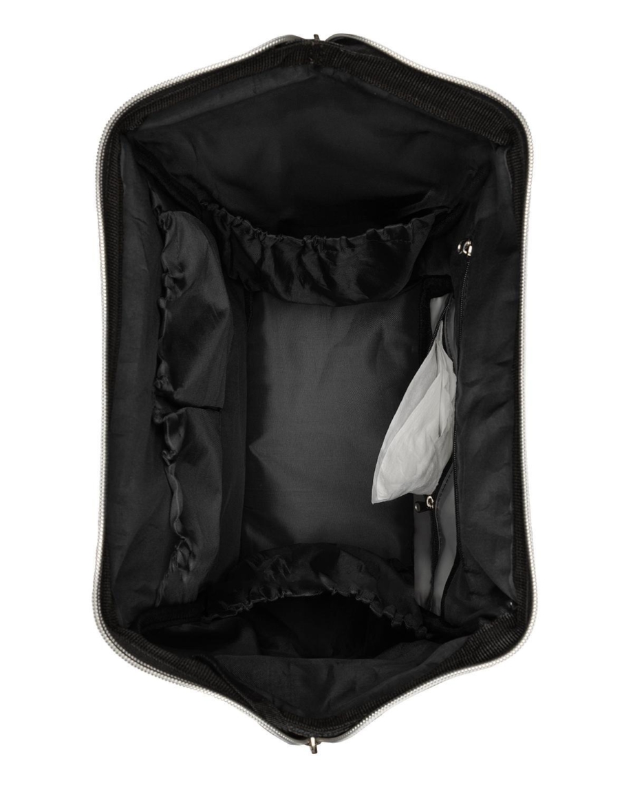KikkaBoo Torba za mame Siena premium black/silver
