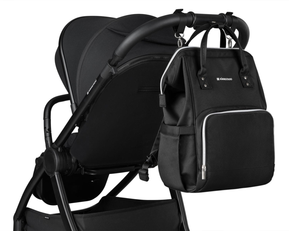 KikkaBoo Torba za mame Siena premium black/silver