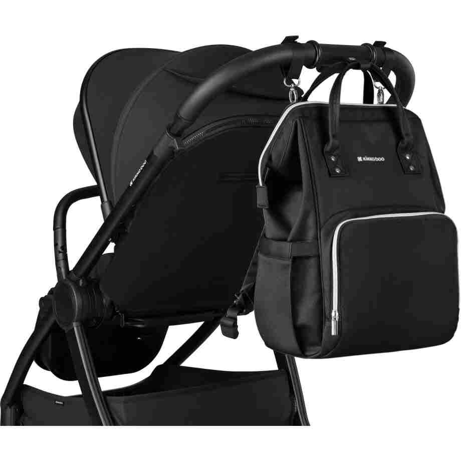 KikkaBoo Torba za mame Siena premium black/silver IMG 2964