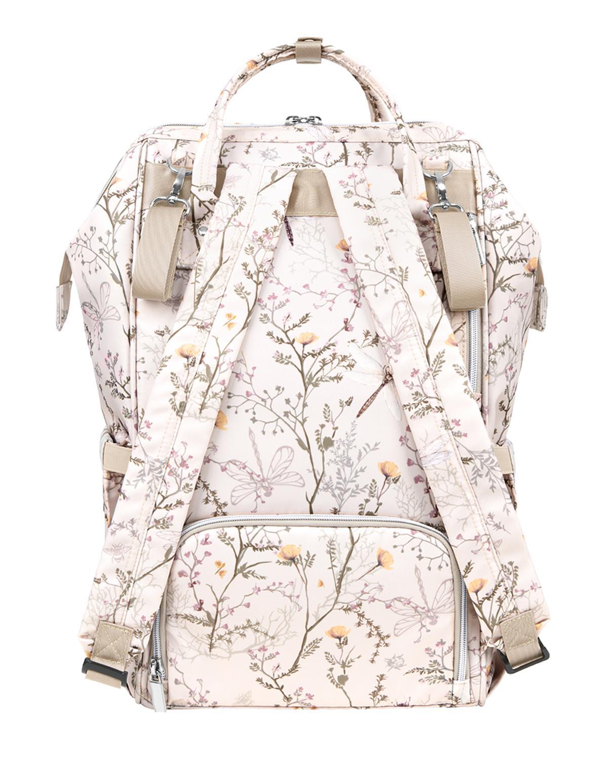 KikkaBoo Torba za mame Siena Luxe Secret Garden beige