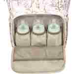 KikkaBoo Torba za mame Siena Luxe Secret Garden beige - Slika 6