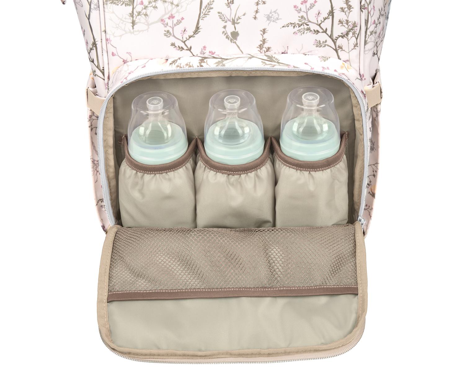KikkaBoo Torba za mame Siena Luxe Secret Garden beige