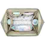 KikkaBoo Torba za mame Siena Luxe Secret Garden beige - Slika 9