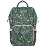 KikkaBoo Torba za mame Siena Lux Secret Garden Deep green KikkaBoo Torba za mame Siena Lux Secret Garden Deep green - Slika 1