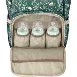 KikkaBoo Torba za mame Siena Lux Secret Garden Deep green KikkaBoo Torba za mame Siena Lux Secret Garden Deep green - Slika 6
