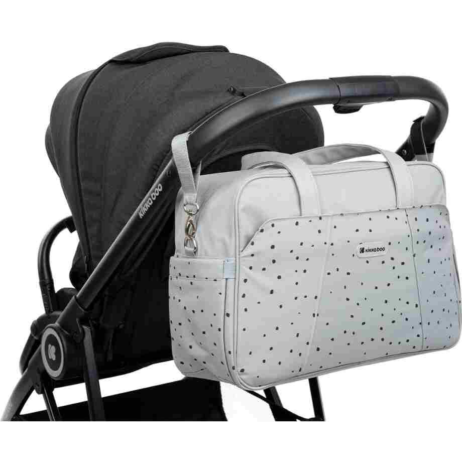 KikkaBoo Torba za mame Chelsea Dots Grey kikkaboo torba za mame chelsea dots grey moderna bliži prikaz