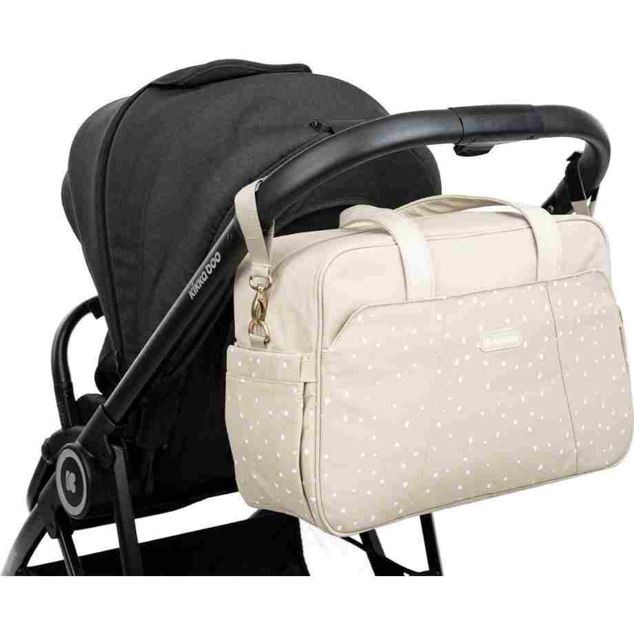 kikkaboo torba za mame chelsea dots beige bliži prikaz