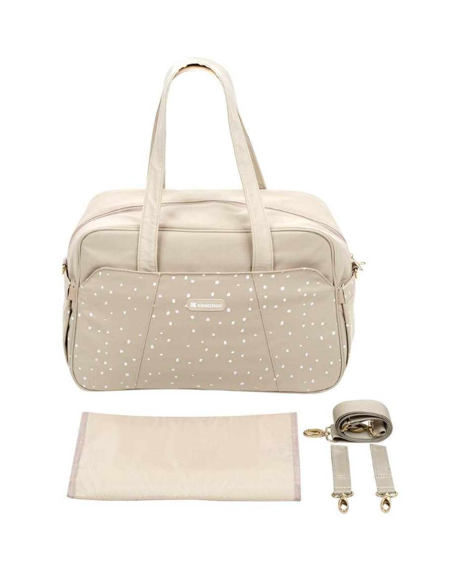 KikkaBoo Torba za mame Chelsea Dots Beige kikkaboo torba za mame chelsea dots beige pogled sa strane