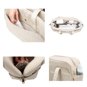 KikkaBoo Torba za mame Chelsea Dots Beige kikkaboo torba za mame chelsea dots beige tekstura materijala