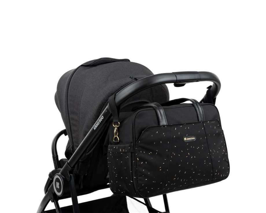 kikkaboo torba za mame chelsea confetti black bliži prikaz