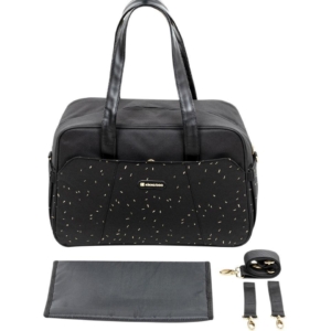 kikkaboo torba za mame chelsea confetti black pogled sa strane