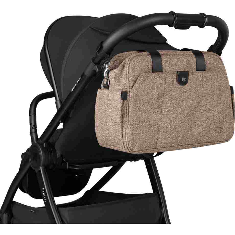 kikkaboo torba za mame chelsea premium beige bliži prikaz