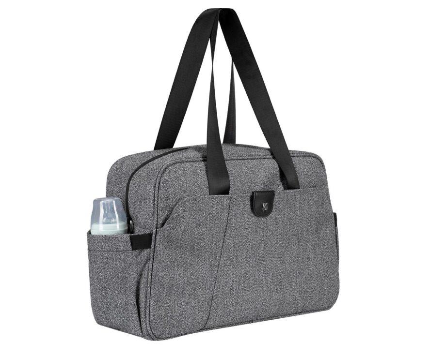 kikkaboo torba za mame chelsea premium grey pogled sa strane