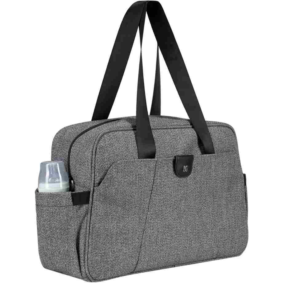 kikkaboo torba za mame chelsea premium grey pogled sa strane