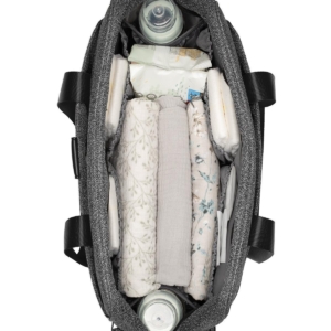 kikkaboo torba za mame chelsea premium grey tekstura materijala