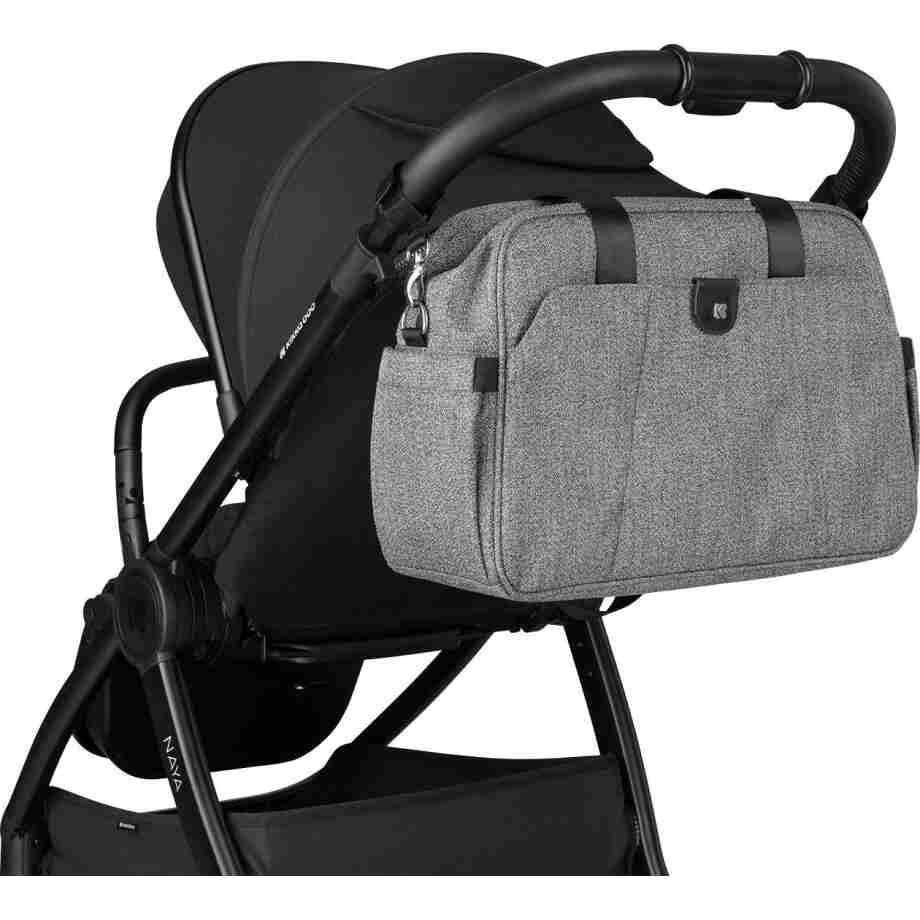 kikkaboo torba za mame chelsea premium grey bliži prikaz