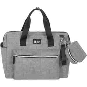 kikkaboo torba za mame maxi light grey od poliestera