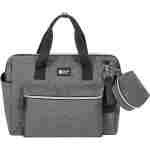 kikkaboo torba za mame maxi dark grey od poliestera