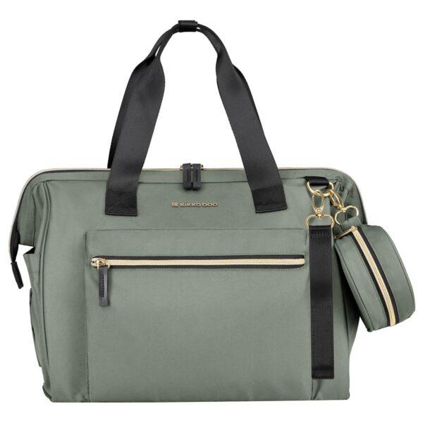 kikkaboo torba za mame army green od poliestera