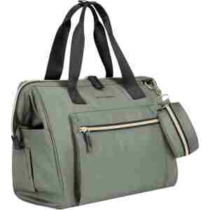 kikkaboo torba za mame army green od poliestera detalj