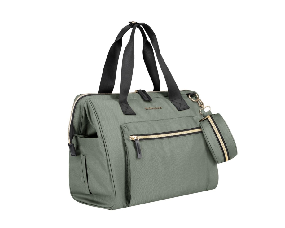 kikkaboo torba za mame army green od poliestera detalj