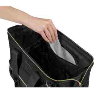 kikkaboo torba za mame premium black pogled sa strane