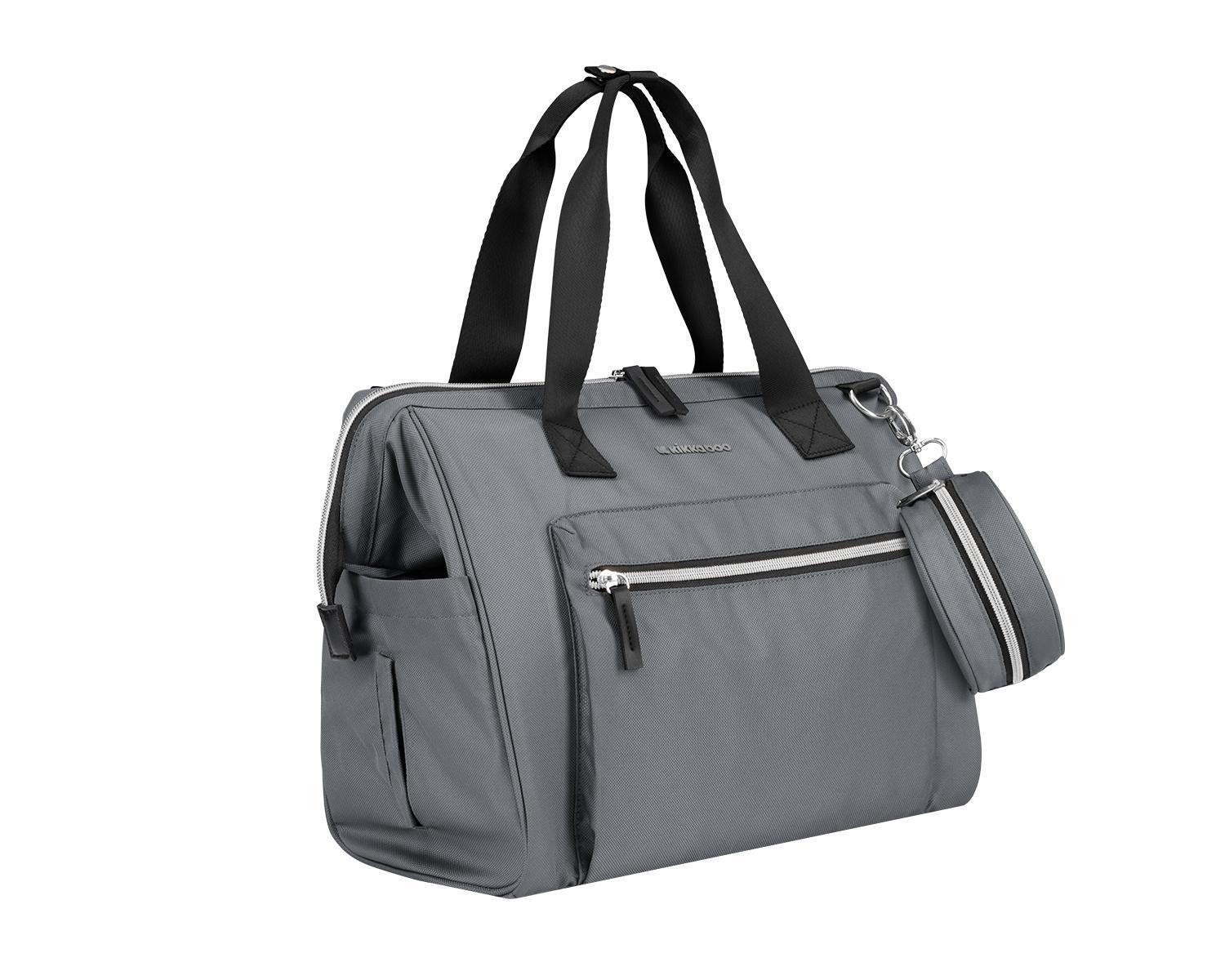 KikkaBoo Torba za mame Maxi premium grey kikkaboo torba za mame premium grey detalj
