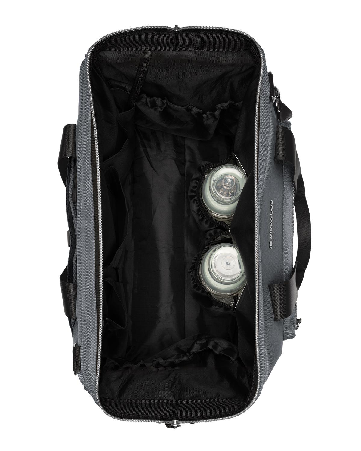 KikkaBoo Torba za mame Maxi premium grey kikkaboo torba za mame premium grey zadnja strana