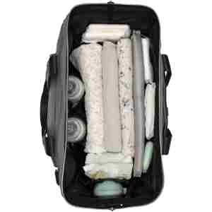 KikkaBoo Torba za mame Maxi premium grey kikkaboo torba za mame premium grey tekstura materijala