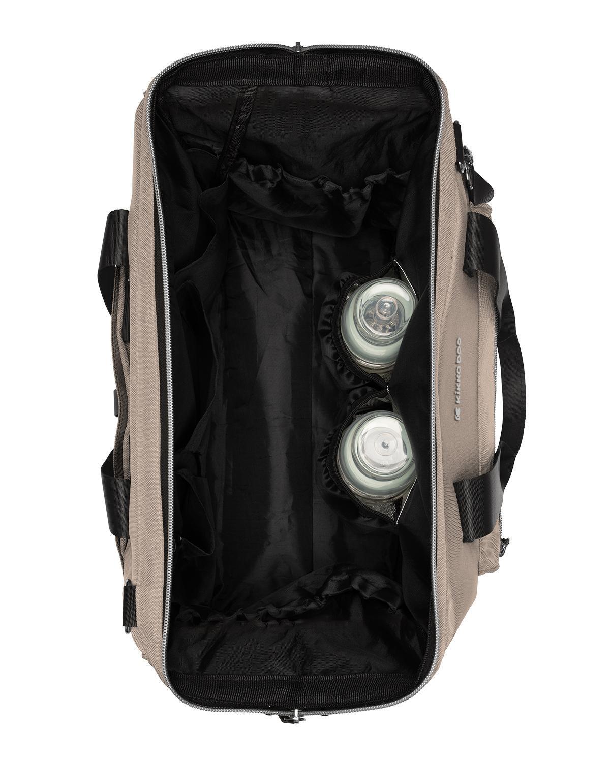 kikkaboo torba za mame maxi premium beige pogled sa strane