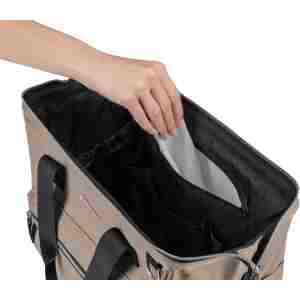 kikkaboo torba za mame maxi premium beige zadnja strana