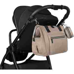 kikkaboo torba za mame maxi premium beige detalj