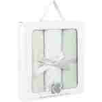 KikkaBoo Pelene od muslina set 3 pcs 100x100 Leaves Mint - Slika 2