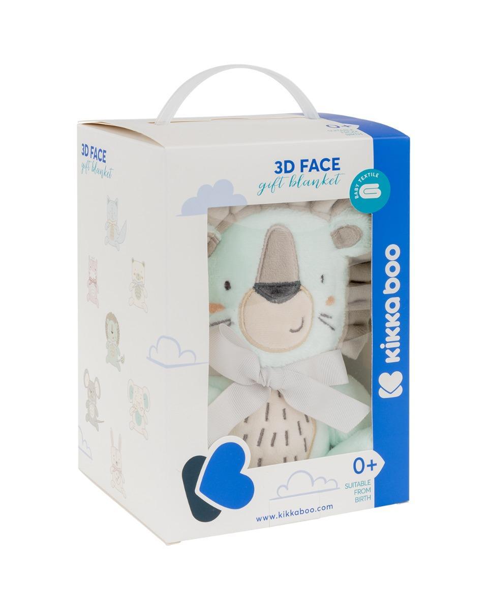 KikkaBoo Baby ćebence sa 3D vezom 75x100 Jungle King