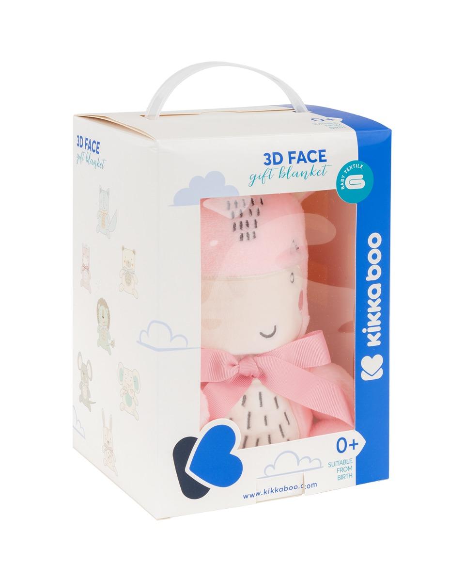 KikkaBoo Baby ćebence sa 3D vezom 75x100 Hippo Dreams