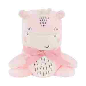KikkaBoo Baby ćebence sa 3D vezom 75x100 Hippo Dreams - Slika 2