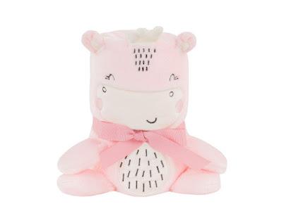 KikkaBoo Baby ćebence sa 3D vezom 75x100 Hippo Dreams