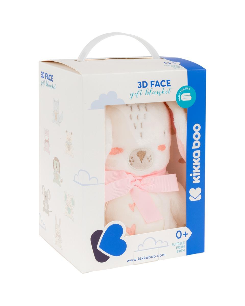 IMG_3240 KikkaBoo Baby ćebence sa 3D vezom 75x100 Rabbits in Love