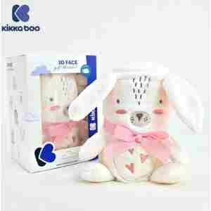 KikkaBoo Baby ćebence sa 3D vezom 75x100 Rabbits in Love KikkaBoo Baby ćebence sa 3D vezom 75x100 Rabbits in Love - Slika 3
