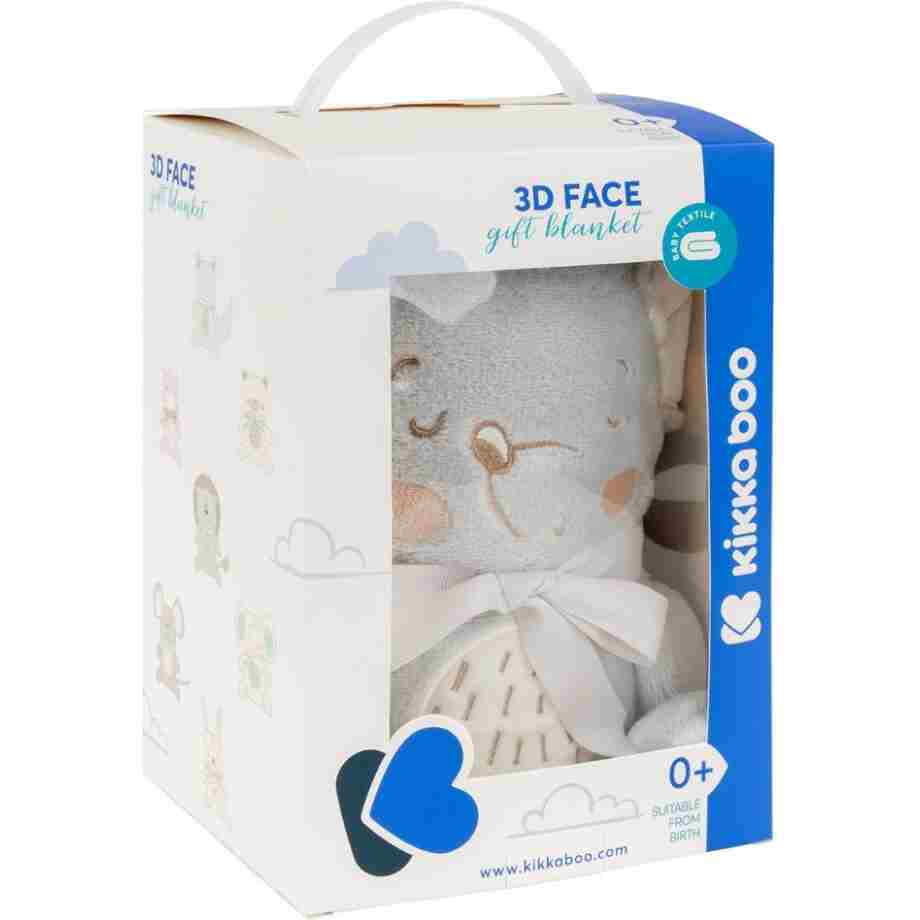 KikkaBoo Baby ćebence sa 3D vezom 75x100 Joyful Mice