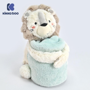 KikkaBoo Baby ćebence sa plišanom igračkom 70x100 Jungle King KikkaBoo Baby ćebence sa plišanom igračkom 70x100 Jungle King - Slika 1